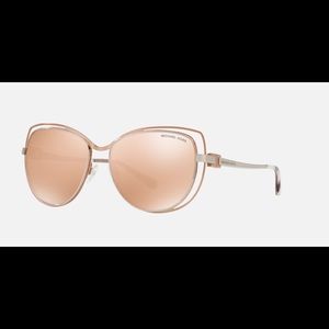 NWT MICHAEL KORS ROSE GOLD CAT EYE SUNGLASSES